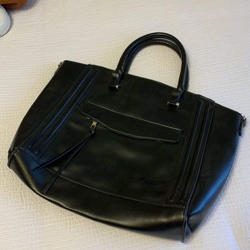 black JustFab satchel bag